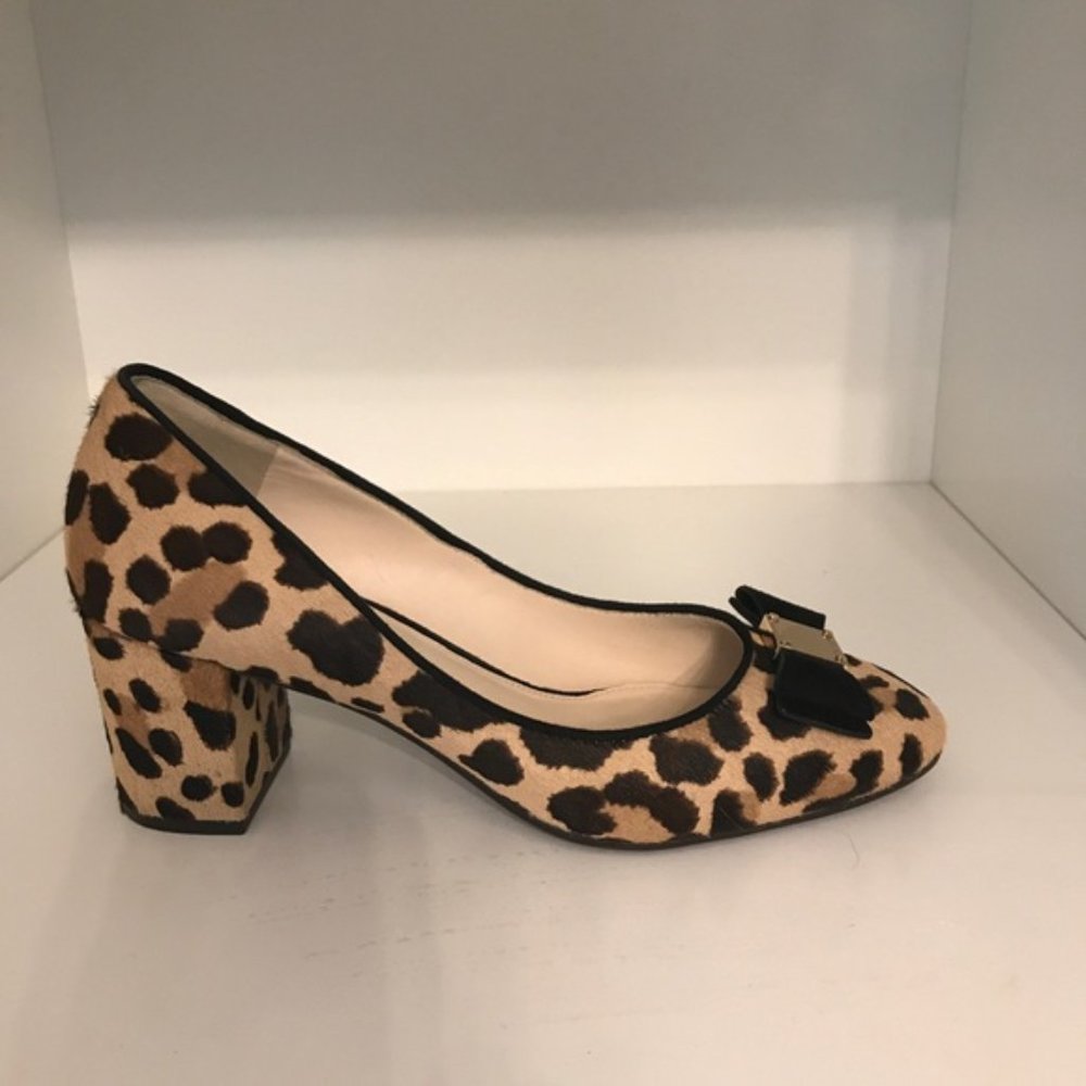 Cole Haan leopard print mid heels